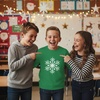 image:imageTstars Merry Swishmas Basketball Christmas Long Sleeve Shirt Kids Youth  Soft cotton basketball long sleeve tee great for Christmas ugly sweater party hoops fans youth kids giftSnowflake  Green