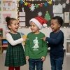 image:imageTstars Merry Swishmas Basketball Christmas Long Sleeve Shirt Kids Youth  Soft cotton basketball long sleeve tee great for Christmas ugly sweater party hoops fans youth kids giftTrex Tree  Green