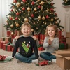 image:imageTstars Merry Swishmas Basketball Christmas Long Sleeve Shirt Kids Youth  Soft cotton basketball long sleeve tee great for Christmas ugly sweater party hoops fans youth kids giftRiding  Black