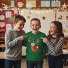 image:imageTstars Merry Swishmas Basketball Christmas Long Sleeve Shirt Kids Youth  Soft cotton basketball long sleeve tee great for Christmas ugly sweater party hoops fans youth kids giftRed Nose  Green