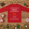 image:imageTstars Merry Swishmas Basketball Christmas Long Sleeve Shirt Kids Youth  Soft cotton basketball long sleeve tee great for Christmas ugly sweater party hoops fans youth kids giftSwishmas  Red