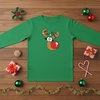 image:imageTstars Merry Swishmas Basketball Christmas Long Sleeve Shirt Kids Youth  Soft cotton basketball long sleeve tee great for Christmas ugly sweater party hoops fans youth kids giftRed Nose  Green