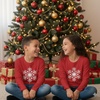 image:imageTstars Merry Swishmas Basketball Christmas Long Sleeve Shirt Kids Youth  Soft cotton basketball long sleeve tee great for Christmas ugly sweater party hoops fans youth kids giftSnowflake  Green