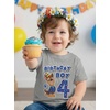 image:imageTstars Paw Patrol Chase 4th 5th Birthday Shirt Toddler Boy Party Tee  Soft licensed Chase tee great for 4th or 5th birthday pup party four five year old boy photo gift4th Birthday  Gray