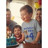 image:imageTstars Paw Patrol Chase 4th 5th Birthday Shirt Toddler Boy Party Tee  Soft licensed Chase tee great for 4th or 5th birthday pup party four five year old boy photo gift4th Birthday  Gray