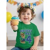 image:imageTstars Paw Patrol Chase 4th 5th Birthday Shirt Toddler Boy Party Tee  Soft licensed Chase tee great for 4th or 5th birthday pup party four five year old boy photo gift4th Birthday  Green