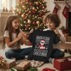 image:imageTstars Santa Floss Dancing Shirt Kids Youth Boy Girl Reindeer Christmas  Soft cotton flossing santa tee great for Christmas ugly sweater party dance humor youth boys girls giftFloss  Black