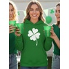 image:imageTstars St Patricks Day Hoodie Women Teen Girls Irish Shamrock Pullover  Cozy fleece shamrock hoodie great for St Patricks Day Irish party leprechaun fun lucky clover women giftClover  Green