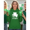 image:imageTstars St Patricks Day Hoodie Women Teen Girls Irish Shamrock Pullover  Cozy fleece shamrock hoodie great for St Patricks Day Irish party leprechaun fun lucky clover women giftIrish  Green