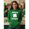 image:imageTstars St Patricks Day Hoodie Women Teen Girls Irish Shamrock Pullover  Cozy fleece shamrock hoodie great for St Patricks Day Irish party leprechaun fun lucky clover women giftDrink Up  Green