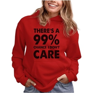 image:imageTstars Funny Hoodie Women 99 Chance I Dont Care Sarcastic Pullover  Cozy fleece sarcastic hoodie great for birthday holiday sassy humor trending quote teen girls giftDont Care  Red