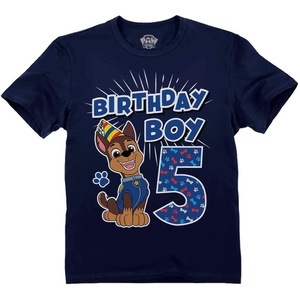 image:imageTstars Paw Patrol Chase 4th 5th Birthday Shirt Toddler Boy Party Tee  Soft licensed Chase tee great for 4th or 5th birthday pup party four five year old boy photo gift5th Birthday  Navy