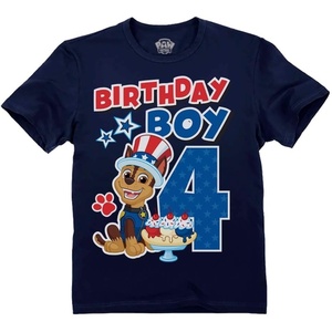 image:imageTstars Paw Patrol Chase 4th 5th Birthday Shirt Toddler Boy Party Tee  Soft licensed Chase tee great for 4th or 5th birthday pup party four five year old boy photo giftUsa 4th  Navy