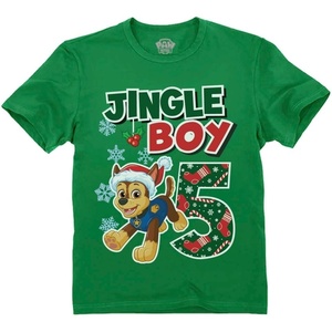 image:imageTstars Paw Patrol Chase 4th 5th Birthday Shirt Toddler Boy Party Tee  Soft licensed Chase tee great for 4th or 5th birthday pup party four five year old boy photo giftXmas 5th  Green
