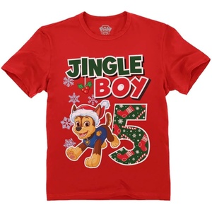 image:imageTstars Paw Patrol Chase 4th 5th Birthday Shirt Toddler Boy Party Tee  Soft licensed Chase tee great for 4th or 5th birthday pup party four five year old boy photo giftXmas 5th  Red