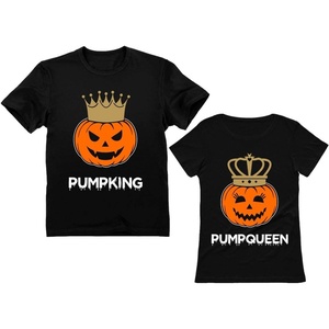 image:imageTstars Pumpking Pumpqueen Halloween Shirt Set Matching Couples His Her  Soft cotton matching couple set great for Halloween trick or treat husband wife spooky couples photo giftPumpking Black  Pumpqueen Black