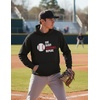 image:imageTstars Eat Sleep Baseball Hoodie Men Player Coach Fan Game Day Pullover  Cozy fleece baseball hoodie great for players coaches and fans batting practice game day ballpark giftBlack