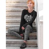 image:imageTstars Funny Valentines Day Gamer Shirt Controllers Heart Women Long Sleeve TShirtRed