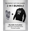 image:imageTstars I Paused My Game Hoodie Men Funny Gamer Teen Boys Video Game Gift  Cozy fleece gamer hoodie great for video game fans gamer humor teen boys dad son gift for gamersAdult  Hoodie  Socks
