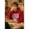 image:imageTstars I Paused My Game Hoodie Men Funny Gamer Teen Boys Video Game Gift  Cozy fleece gamer hoodie great for video game fans gamer humor teen boys dad son gift for gamersAdult  Red