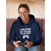 image:imageTstars I Paused My Game Hoodie Men Funny Gamer Teen Boys Video Game Gift  Cozy fleece gamer hoodie great for video game fans gamer humor teen boys dad son gift for gamersAdult  Blue
