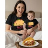 image:imageTstars Taco Taquito Mommy and Me Matching Shirts Funny Mom Baby Gift Set  Soft cotton matching set great for baby shower first Mothers Day mommy and me photos funny new mom giftTaco Black  Taquito Black