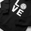 image:imageTstars Volleyball Hoodie Women Teen Girls Love Player Coach Fan Sporty  Cozy fleece volleyball hoodie great for players coaches and fans practice game day teen girls giftBlack