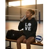 image:imageTstars Volleyball Hoodie Women Teen Girls Love Player Coach Fan Sporty  Cozy fleece volleyball hoodie great for players coaches and fans practice game day teen girls giftBlack
