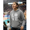 image:imageTstars Volleyball Hoodie Women Teen Girls Love Player Coach Fan Sporty  Cozy fleece volleyball hoodie great for players coaches and fans practice game day teen girls giftGray