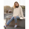 image:imageTstars Volleyball Hoodie Women Teen Girls Love Player Coach Fan Sporty  Cozy fleece volleyball hoodie great for players coaches and fans practice game day teen girls giftSummer P  Cream