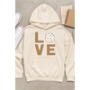 image:imageTstars Volleyball Hoodie Women Teen Girls Love Player Coach Fan Sporty  Cozy fleece volleyball hoodie great for players coaches and fans practice game day teen girls giftCream