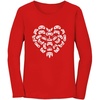 image:imageTstars Funny Valentines Day Gamer Shirt Controllers Heart Women Long Sleeve TShirtRed
