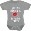 image:imageTstars Valentines day  Melting Hearts amp Blasting Farts Funny Cute Baby BodysuitGray