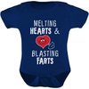 image:imageTstars Valentines day  Melting Hearts amp Blasting Farts Funny Cute Baby BodysuitNavy