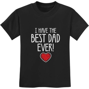 image:imageTstars Best Dad Ever Kids Shirt Toddler Youth Boy Girl Fathers Day Tee  Soft cotton tee great for Fathers Day gift from son or daughter matching dad photos toddler youthBest  Black