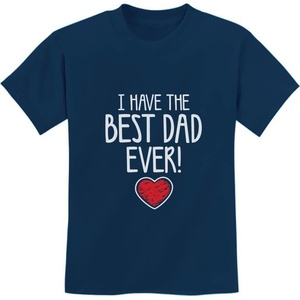 image:imageTstars Best Dad Ever Kids Shirt Toddler Youth Boy Girl Fathers Day Tee  Soft cotton tee great for Fathers Day gift from son or daughter matching dad photos toddler youthBest  Navy