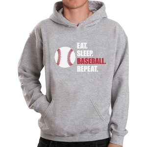 image:imageTstars Eat Sleep Baseball Hoodie Men Player Coach Fan Game Day Pullover  Cozy fleece baseball hoodie great for players coaches and fans batting practice game day ballpark giftGray