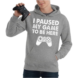 image:imageTstars I Paused My Game Hoodie Men Funny Gamer Teen Boys Video Game Gift  Cozy fleece gamer hoodie great for video game fans gamer humor teen boys dad son gift for gamersAdult  Gray
