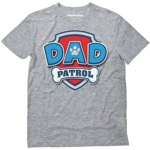 image:imageTstars Paw Patrol Dad Mom Matching Shirts Fathers Mothers Day Couple  Soft licensed Paw Patrol matching tees great for Fathers or Mothers Day family photos couple parent giftDad Patrol  Gray