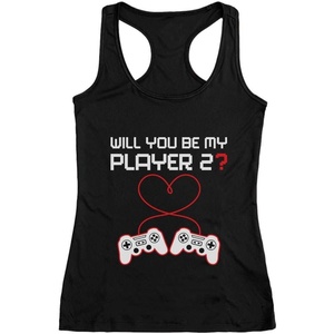 image:imageTstars Video Gamer Valentines Day Shirt Controllers Heart Player 2 Racerback Tank TopBlack