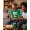 image:imageTstars I Paused My Game Shirt Boys Funny Gamer Kids Youth Video Game Tee  Soft cotton gamer tee great for video game fans gamer humor back to school Christmas youth boys giftGreen