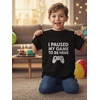 image:imageTstars I Paused My Game Shirt Boys Funny Gamer Kids Youth Video Game Tee  Soft cotton gamer tee great for video game fans gamer humor back to school Christmas youth boys giftBlack