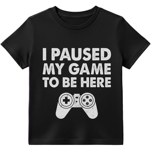 image:imageTstars I Paused My Game Shirt Boys Funny Gamer Kids Youth Video Game Tee  Soft cotton gamer tee great for video game fans gamer humor back to school Christmas youth boys giftBlack