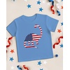image:imageTstars 4th of July Kids Shirt Toddler Patriotic USA Boy Girl Flag Tee  Soft red white blue flag tee great for 4th of July parade BBQ family matching patriotic kids giftDino  California Blue