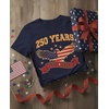 image:imageTstars 4th of July Kids Shirt Toddler Patriotic USA Boy Girl Flag Tee  Soft red white blue flag tee great for 4th of July parade BBQ family matching patriotic kids giftUsa 250th  Navy