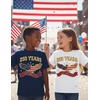 image:imageTstars 4th of July Kids Shirt Toddler Patriotic USA Boy Girl Flag Tee  Soft red white blue flag tee great for 4th of July parade BBQ family matching patriotic kids giftUsa 250th  White
