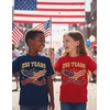 image:imageTstars 4th of July Kids Shirt Toddler Patriotic USA Boy Girl Flag Tee  Soft red white blue flag tee great for 4th of July parade BBQ family matching patriotic kids giftUsa 250th  Red