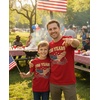 image:imageTstars 4th of July Kids Shirt Toddler Patriotic USA Boy Girl Flag Tee  Soft red white blue flag tee great for 4th of July parade BBQ family matching patriotic kids giftUsa 250th  Red