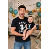 image:imageTstars Papa Bear Dad Baby Matching Shirt Bodysuit Funny Fathers Day Set  Soft cotton matching daddy and me set great for Fathers Day new dad baby shower family photo giftPapasaur Black  Baby Black