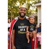 image:imageTstars Papa Bear Dad Baby Matching Shirt Bodysuit Funny Fathers Day Set  Soft cotton matching daddy and me set great for Fathers Day new dad baby shower family photo giftPrincess Man Black  Baby Black